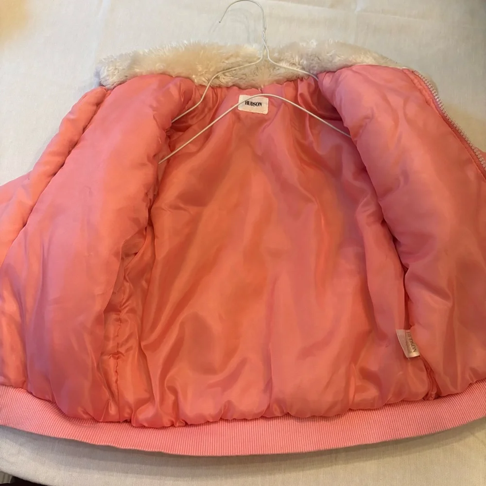 Hudson Jeans Pink Kids Bomber Jacket
